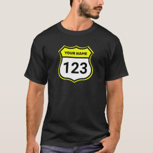 T-shirt Ajouter un nom Votre numéro Racing Identification 