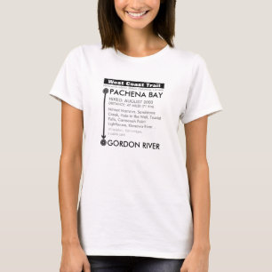 T-shirt Ajouter votre date : Piste West Coast