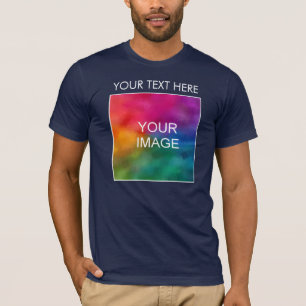 T-shirt Ajouter Votre Image Logo Texte Mens Bella Canvas