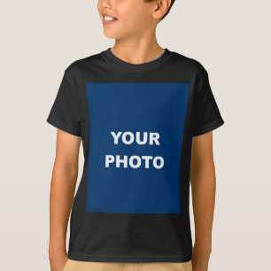T-shirt Ajouter votre image photo logo noir