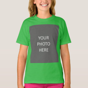 T-shirt Ajouter votre image Photo Logo Shamrock Vert