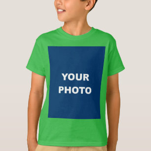T-shirt Ajouter votre image Photo Logo Shamrock Vert