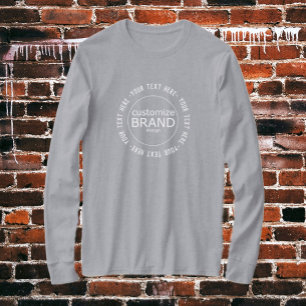 T-shirt Ajouter Votre Logo Entreprise Personnalisée Marque
