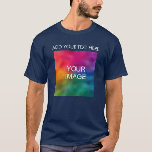 T-shirt Ajouter votre texte Image Logo Modèle photo Hommes