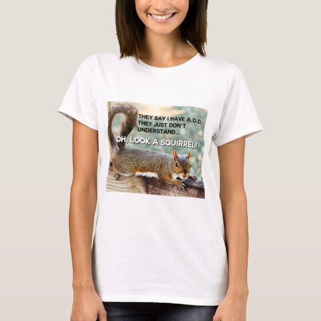 T-shirt AJOUTEZ la photo d'écureuil (Devant)