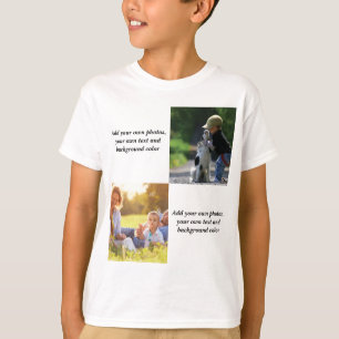 T-shirt Ajoutez vos propres photos, texte et jetez pi par