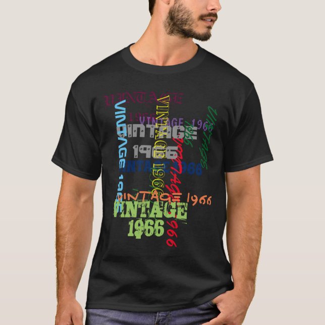T-shirt Ajoutez votre anniversaire de typographie de date (Devant)