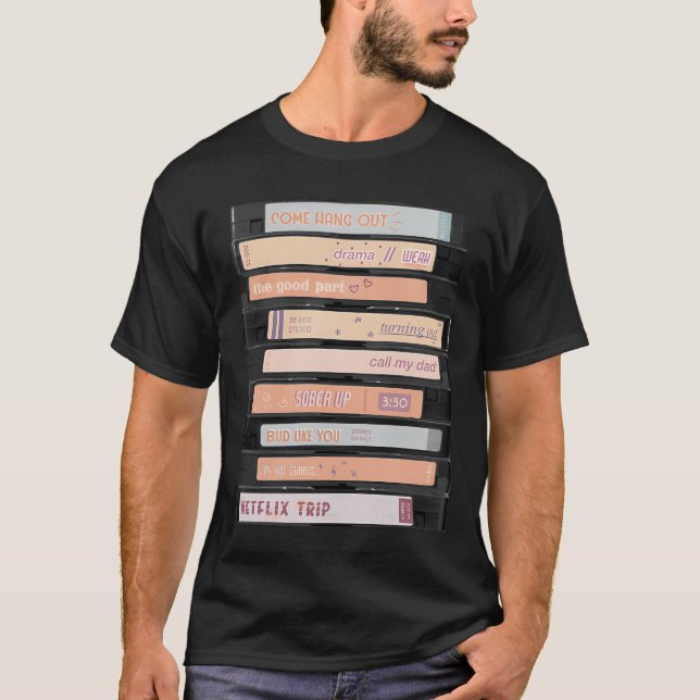 T-shirt Ajr Les Bandes Cassette Click (Devant)