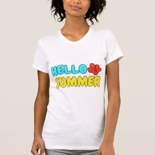 T-shirt ajusté Hello Summer