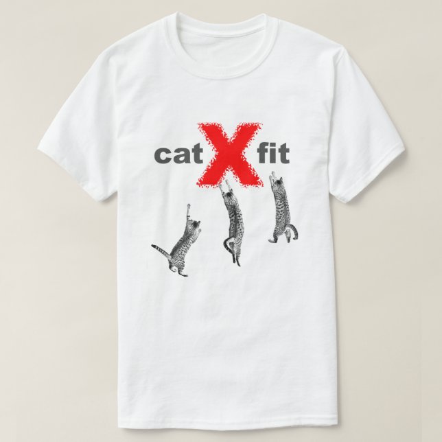 T-shirt Ajustement de chat (Design devant)