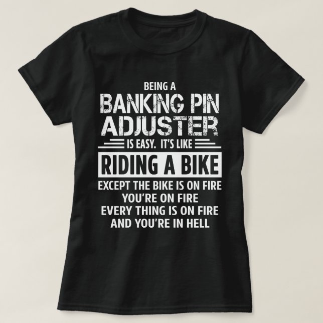 T-shirt Ajusteur de casier bancaire (Design devant)