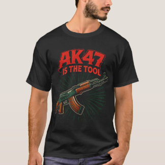T-shirt AK47 est l'Outil | Conception Graphique de Fusil T