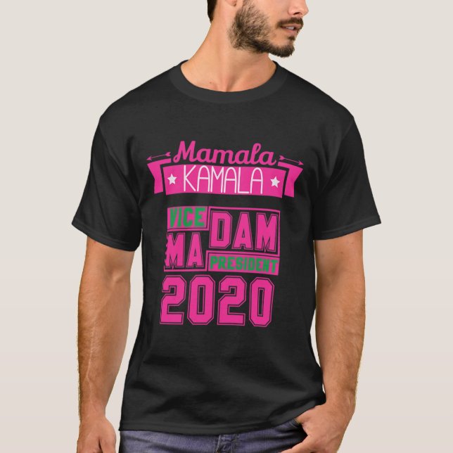 T-shirt Aka Kamala Harris Démocrate Vice-Présidente 2020 (Devant)