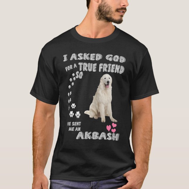 T-shirt Akbash Chien Maman Papa, Coban Kopegi Chiot, Cute  (Devant)