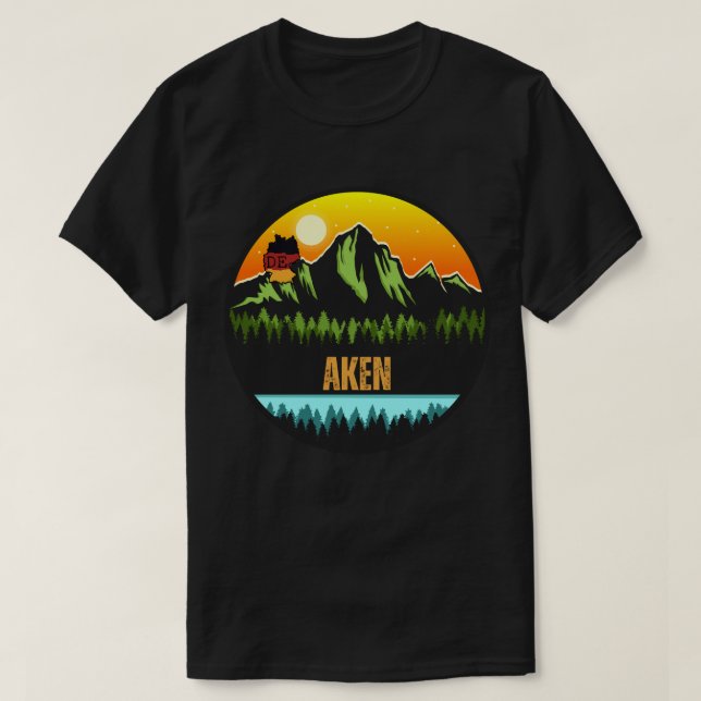 T-shirt Aken, Allemagne (Design devant)