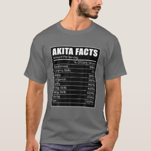 T-shirt Akita Amoureux des chiens Akita Faits Akita Chien