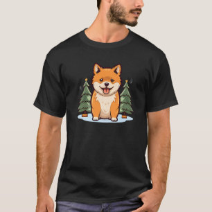 T-shirt Akita Inu Noël Cheer Cute Amoureux des chiens chio