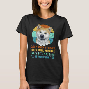 T-shirt Akita Inu Ou Kuma Inu Chien Chaque Snack Que Vous 