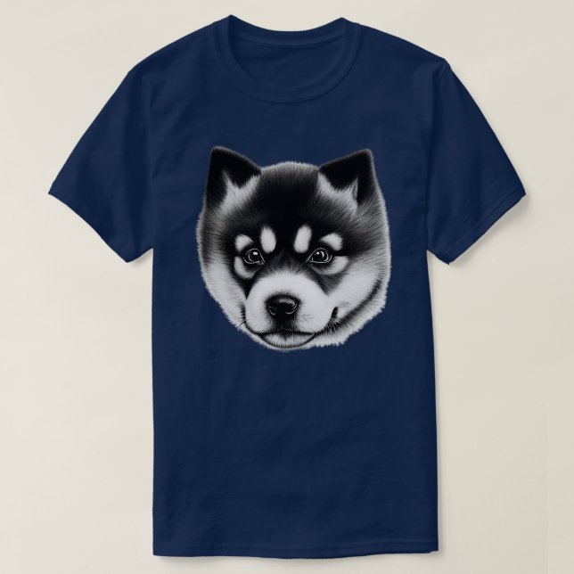 T-shirt Akita Inu Puppy (Design devant)