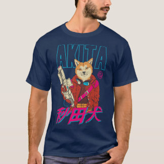 T-shirt Akita Retrowave