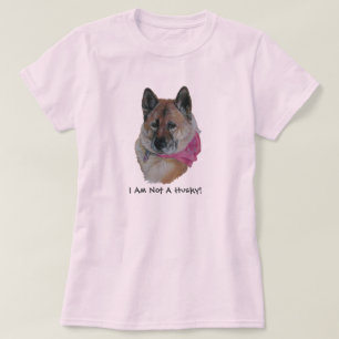 T-shirt akita rouge dans le slogan enroué hearted de