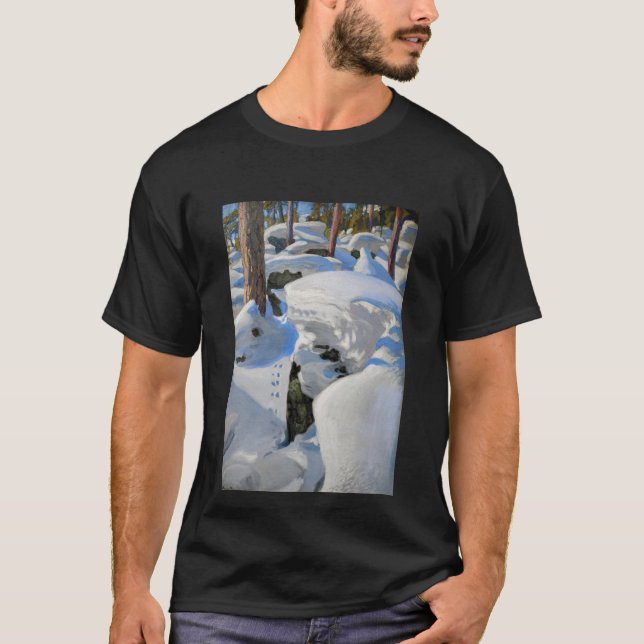 T-shirt Akseli Gallen-Kallela - Le repaire du Lynx (Devant)