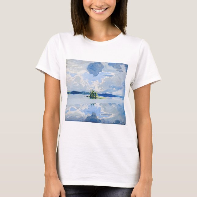 T-shirt Akseli Gallen-Kallela - Nuages au-dessus d'un lac (Devant)