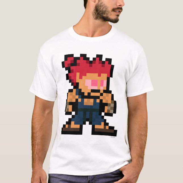 T-shirt Akuma à 8 bits (Devant)