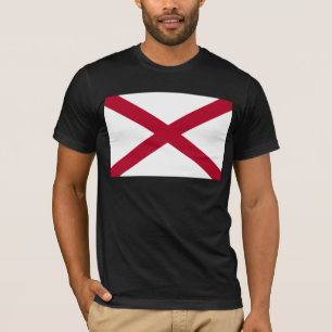 T-shirt Alabama : drapeau de la Croix cramoisie de Saint-A