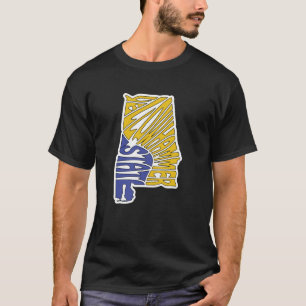 T-shirt Alabama surnom Word Art