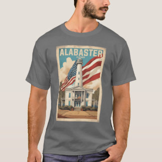 T-shirt Alabaster Alabama États-Unis Voyage Tourisme Vinta