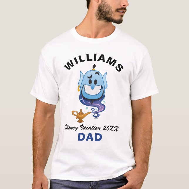 T-shirt Aladdin Emoji| Genie - Vacances familiales et anné (Devant)