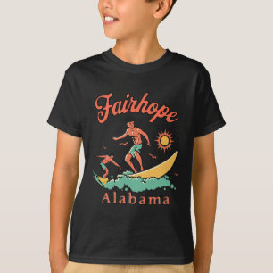 T-shirt Alama Fairhope Surfeur Al Surfant Vacances à la Pl