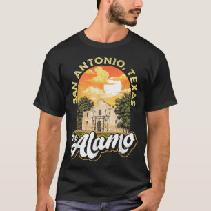 T-shirt Alamo San Antonio Texas Mission Vintage Retro