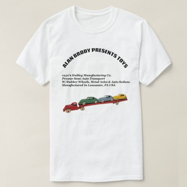 T-SHIRT ALAN BRODY PRÉSENTE DES JOUETS (Design devant)