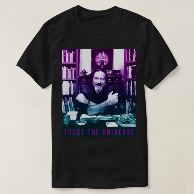 T-shirt Alan Watts Gradient Photo Trust L'Univers (Design devant)