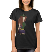 Alana Green Black Tee