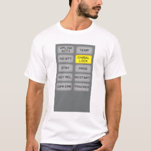 T-shirt Alarme de l'ordinateur de guidage Apollo DSKY