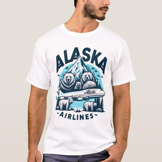 T-shirt Alaska Airlines (Devant)