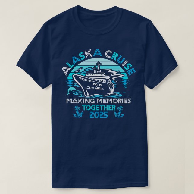 T-shirt Alaska Cruise 2025 Matching Family Group Alaska Cr (Design devant)
