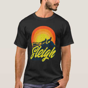 T-shirt Alaska Husky Sledding Sled Dog Racing Chien Sled R