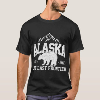 T-shirt Alaska La Dernière frontière EST 1959 Grizzly Bear