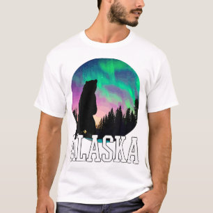 T-shirt Alaska Lumières du Nord Voir les vacances