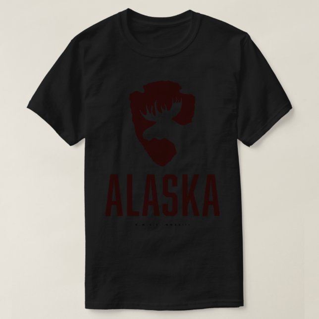 T-shirt Alaska Moose Brown (Design devant)