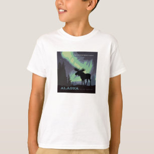 T-shirt Alaska Oie des aurores nordiques
