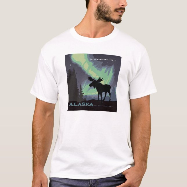 T-shirt Alaska | Oie des aurores nordiques (Devant)