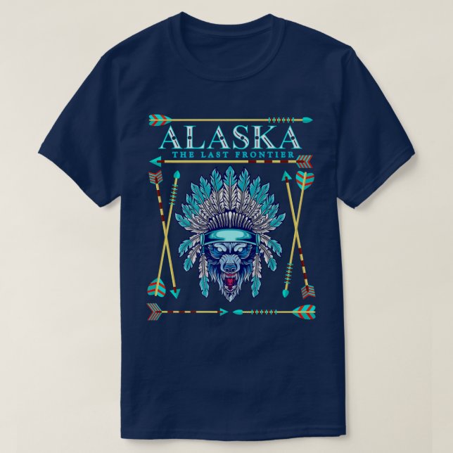 T-shirt Alaska State Pride Alaska Northern Lights Alaskan (Design devant)