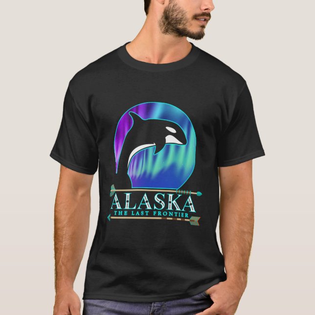 T-shirt Alaska State Pride Alaska Northern Lights Alaskan (Devant)