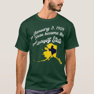 T-shirt Alaska vs Texas Funny Alaska