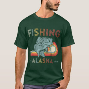 T-shirt Alaskan Fish Alaska's Wild Saumon Souvenir Pêche